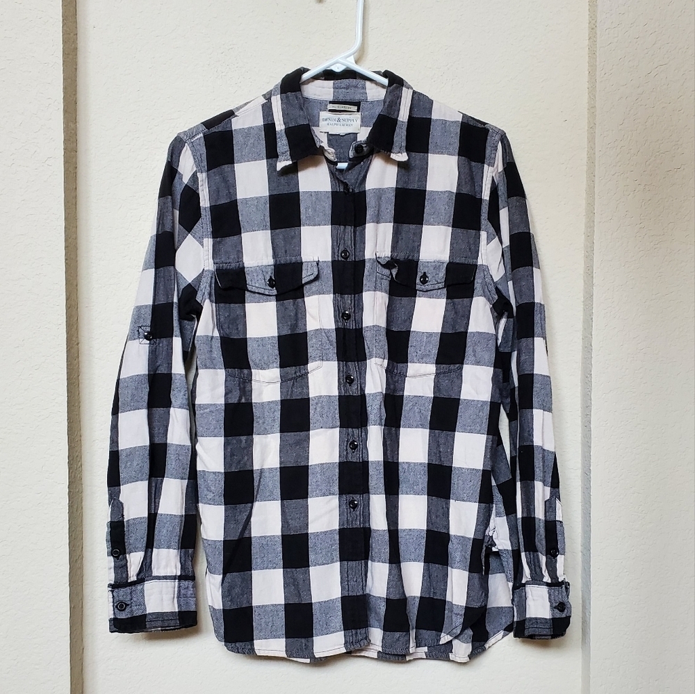 Denim & Supply by Ralph Lauren Vintage Checkered Shirt.  Size Large